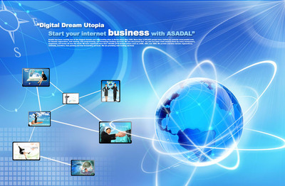 韓國幻彩商務PSD模板 - 展板模板PSD素材 - PSD素材 - 愛圖網 - 設計素材分享平臺